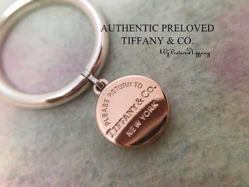 Authentic Tiffany & Co Return To Rubedo Metal Round Tag Silver Ring 6.25 - Picture 4 of 9