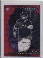 2022 Chronicles #13 Jake Burger Titan Ruby Wave Prizm RC Rookie 153/199