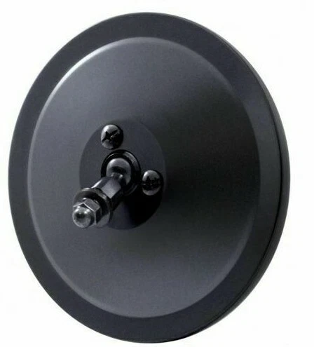 Juego de cabeza de espejo negro liso United Pacific 5" con brazos camioneta Chevy/GMC de 1955-1959 Foto 2 de 4