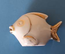 Salière poivrière poisson porcelaine années 50