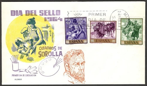 (AOP) Spain 1963 World Stamp Day FDC