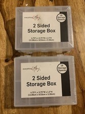 2 Everything Mary 2 sided storage box- 4.75"L x 3.75" W x 1.3" H