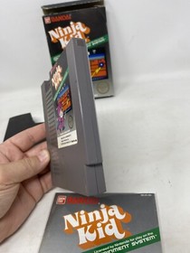 Ninja Kid (Nintendo NES) 5 screw hangtab Complete in Box cib Ships Fast