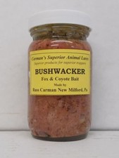 Carmans Bushwacker Fox Coyote Bait 8 Oz. Traps Trapping Predator New Sale
