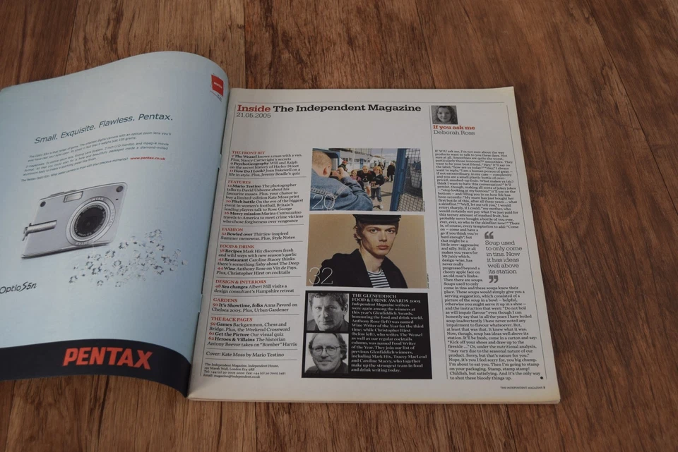 Independent Magazine May 2005 Mario Testino interview Kate Moss photo RARE issue - Image 4 of 4