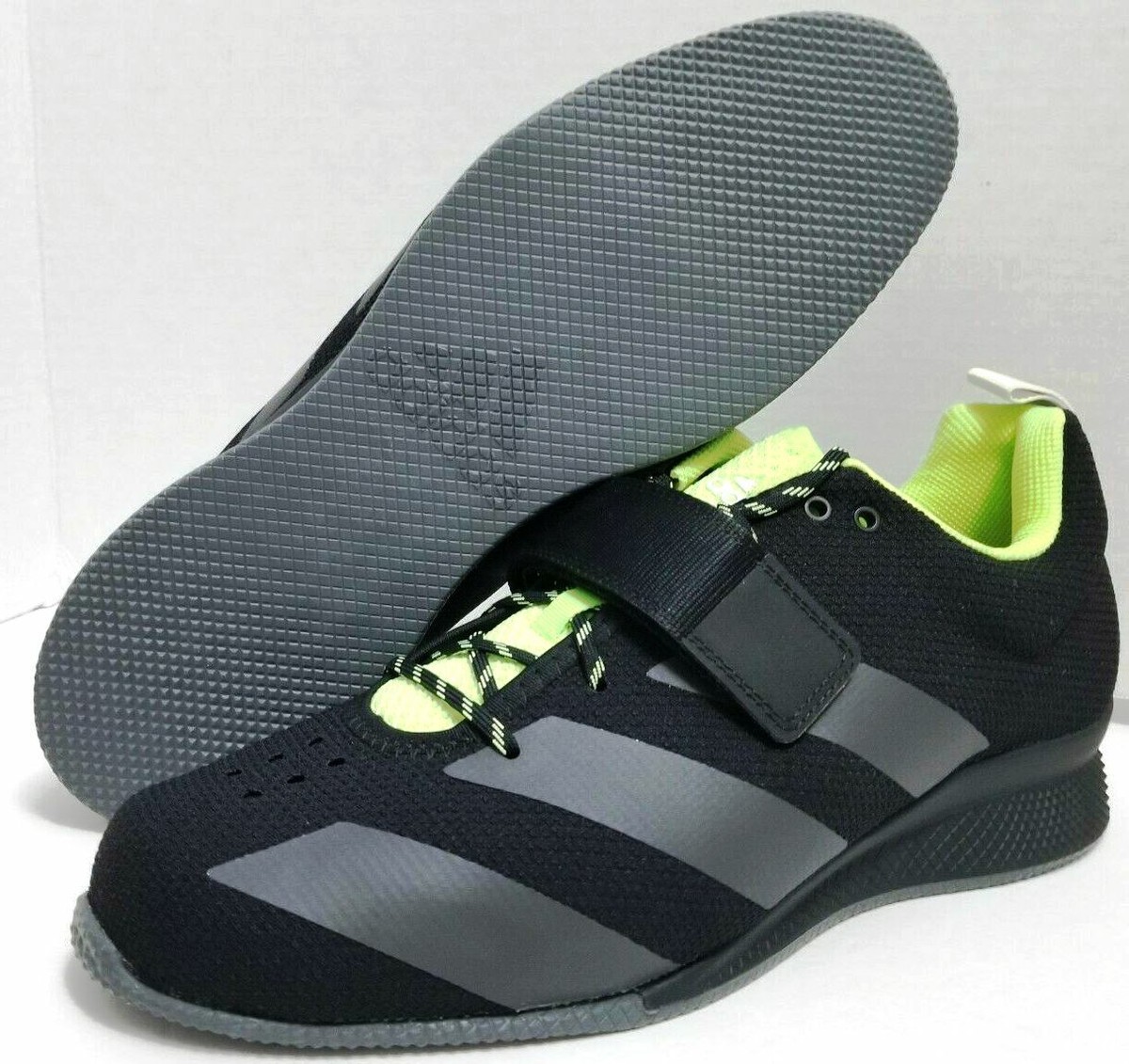 $200 Men's adidas Size Adipower Weightlifting II Shoes Black
