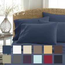 Premium 6 Piece Ultra Soft Bed Sheet Set Kaycie Gray So Soft Collection