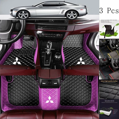 For Mitsubishi Mirage Car Floor Mats Waterproof Carpets All-weather Seasons Set - Picture 13 of 47