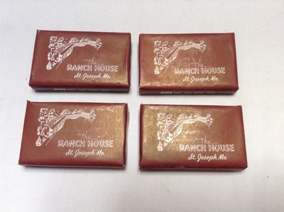 Vintage 1960s Motel Guest Soap Ranch House St. Joseph MO - Lot of 4