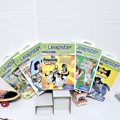 LEA PFROG Learning Games Lot Of 5 (Pre-K-1st) 4-7 yrs For Leapster 1 & 2 Systems