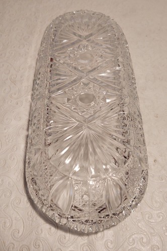 L.E. Smith Heritage Quintec 10" Relish Tray Celery Dish - Picture 2 of 4