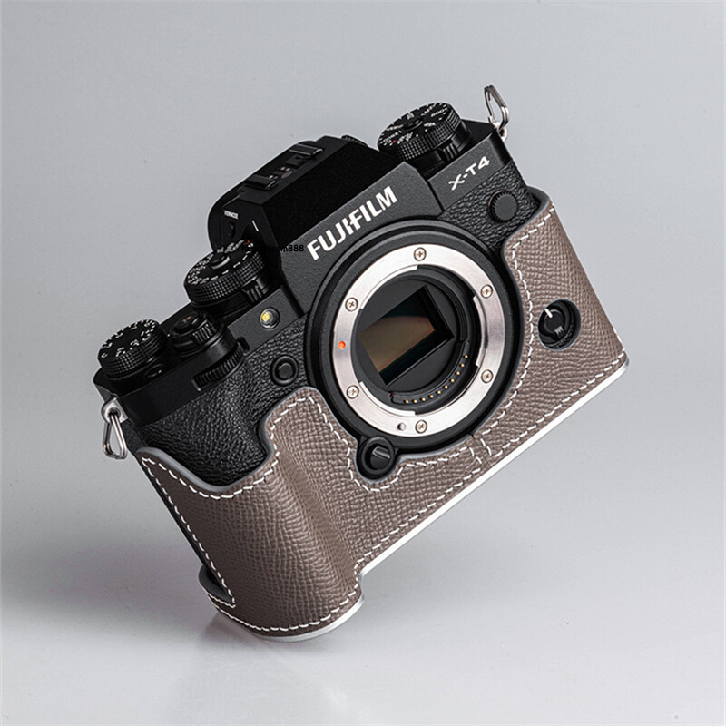 Camera Half Case For Fujifilm X-T4 Leather Metal Insert XT4