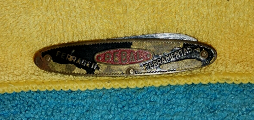Vintage Small pocket knife stainless steel blade PEBAL Portugal - 第 1/6 張圖片