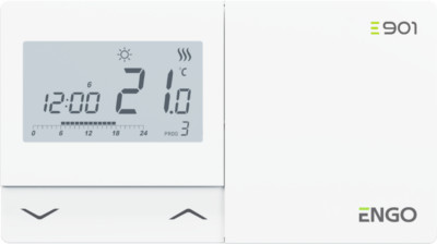 Programmable Thermostat ENGO E901 with weekly schedule and universal use