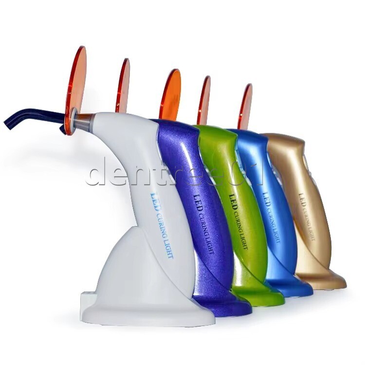Dental Cordless LED Curing Light Cure Lamp LED Gun Type Wireless Resin