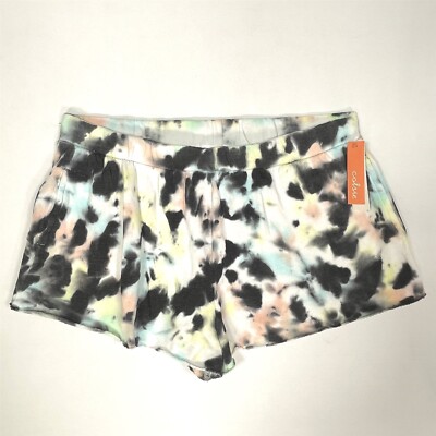 Colsie Lounge Shorts Womens Large Fleece Elastic Waist Pockets