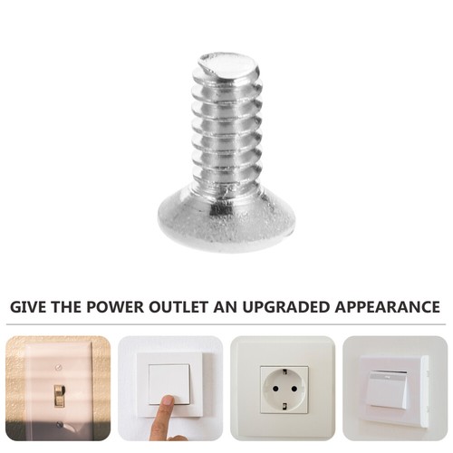 200 Pcs Paint Screws Outlet Plate Electrical White Milled Slot Accessory - Bild 8 von 12