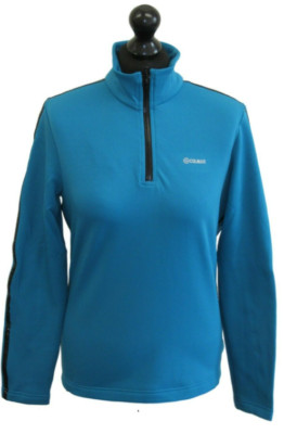 COLMAR Womens Blue 1/2 Zip Thermal Fleece Ski Sweater Ladies Small BNWT