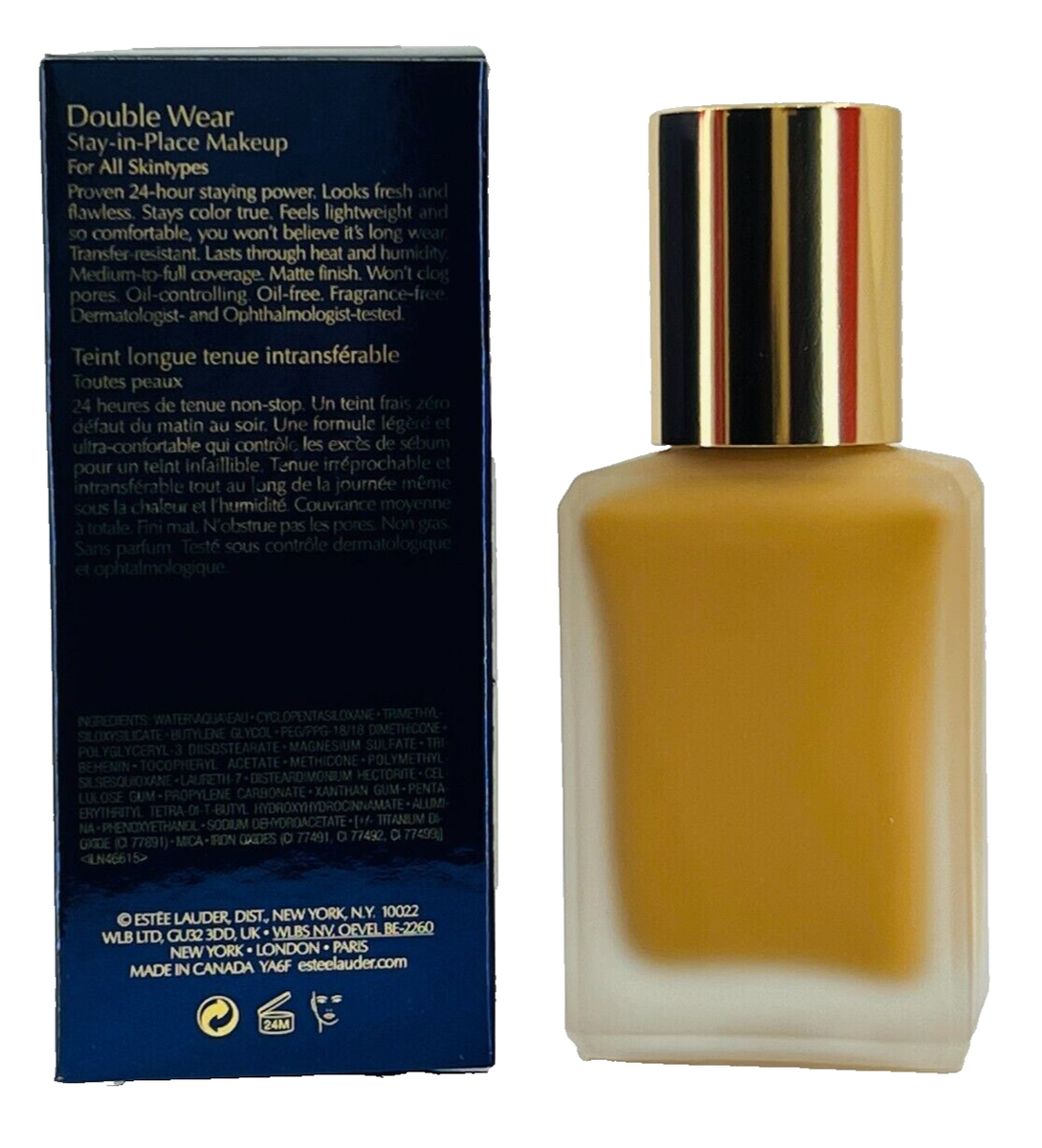 Estee Lauder Double Wear Stay In Place Makeup 4W4 Hazel 1 oz NIB