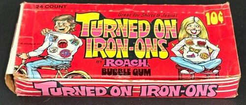 ⭐ 1972 ⭐ TURNED ON IRON ONS 24 PACKS FULL BOX (MORE UNOPENED BOXES JUST LISTED!) - Picture 6 of 7