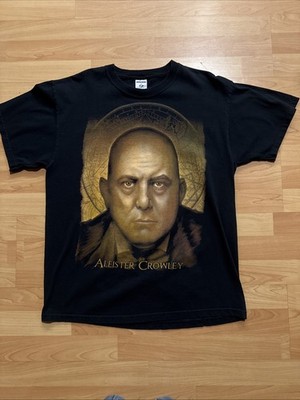 aleister Crowley black shirt 