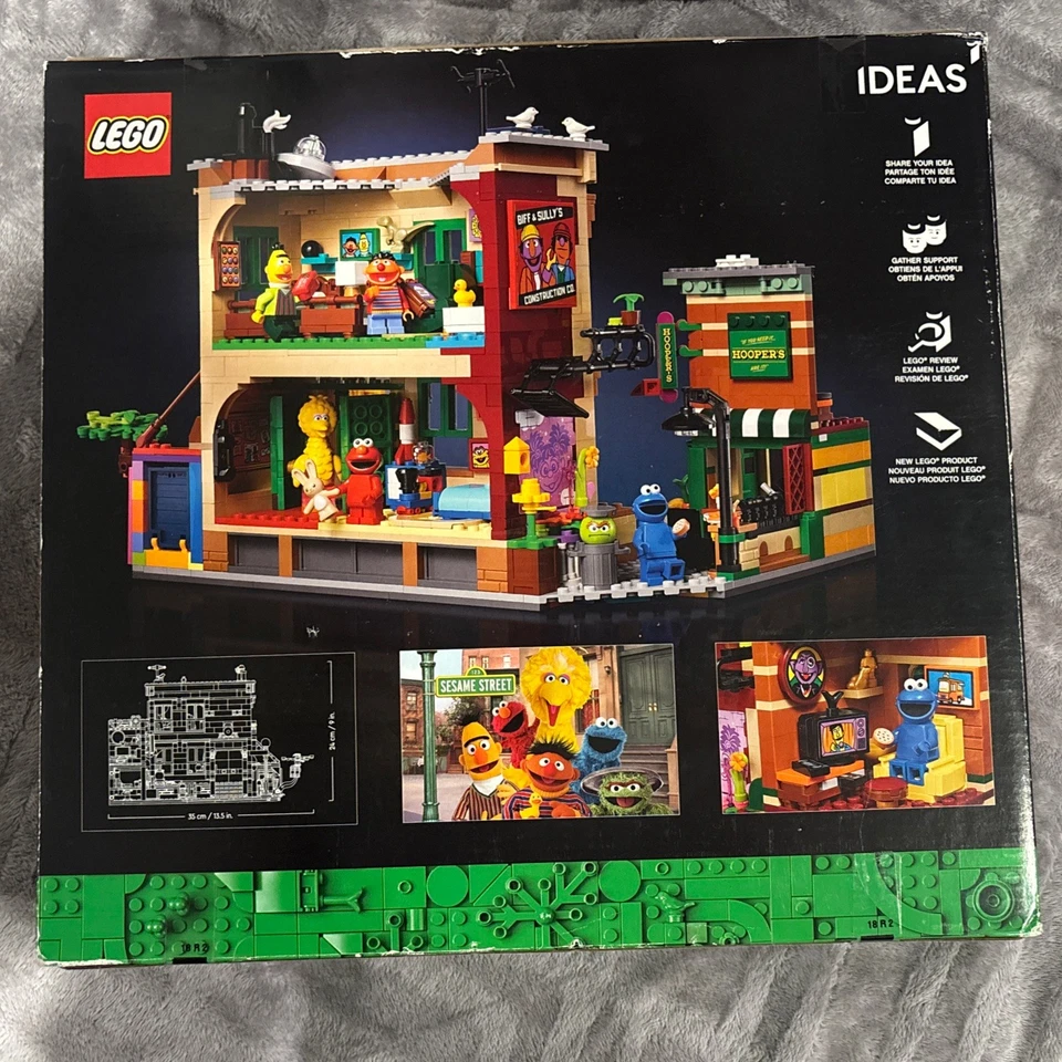 LEGO Ideas 123 Plaza Sésamo 21324 Kit de Construcción; Impresionante Modelo de Construcción y Exhibición Foto 2 de 4