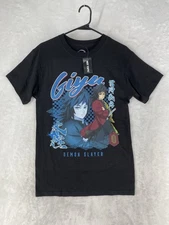 Demon Slayer T Shirt Mens Medium Black Giyu Anime Manga Hot Topic NEW $35