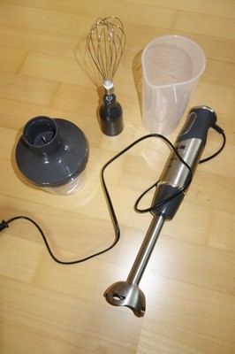 Krups Perfect Mix 8500 Stabmixer, 1000 Watt, Edelstahlfuß, Zubehör, wie neu!