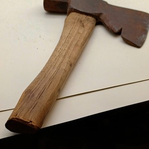 Steel Hatchet Axe w/ Wood Handle 12in, 4in Blade, Chop & Hammer, Brown/Silver