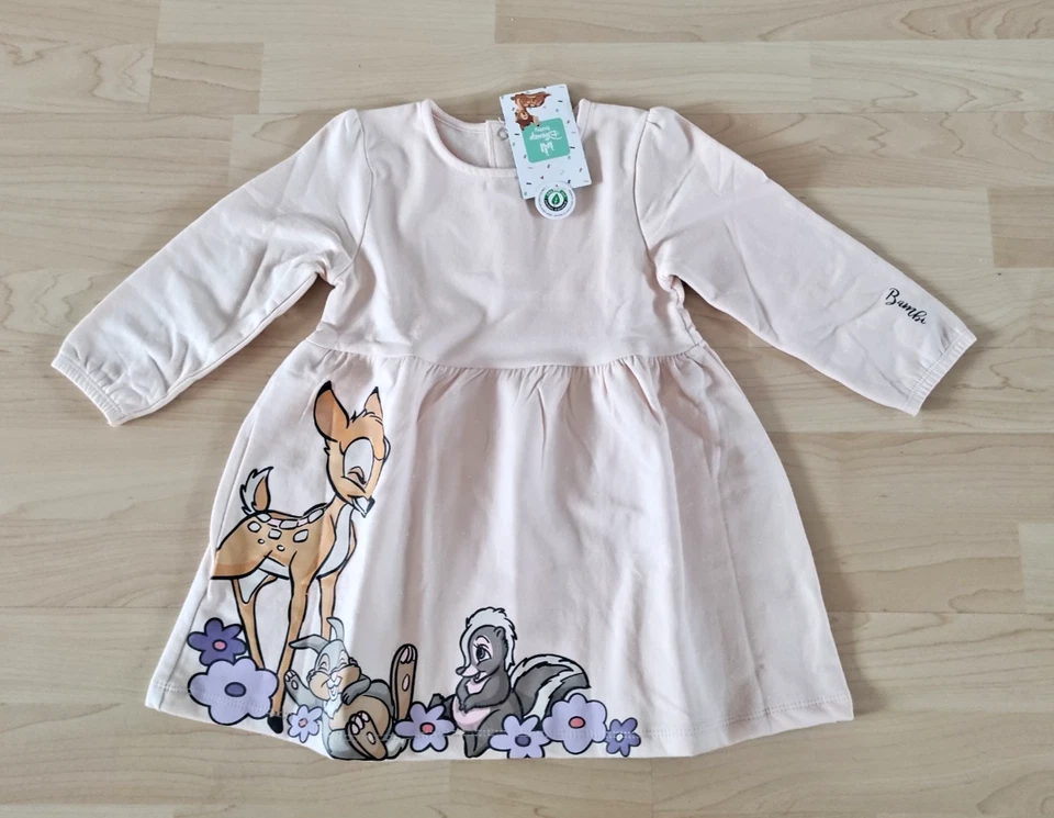 Disney Baby Kleid Kleidchen Bambi Gr. 86 Neu