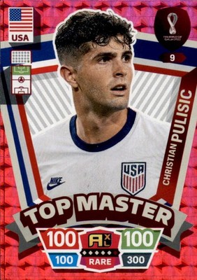 Adrenalyn XL WM 2022 Qatar Trading Card Nr 9 -  Christian Pulisic - Top Master