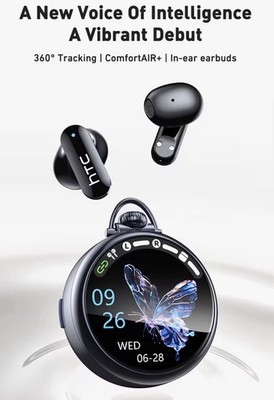 HTC NE71 AI Translator Earbuds Smart LCD Screen Case Bluetooth 150+ Languages