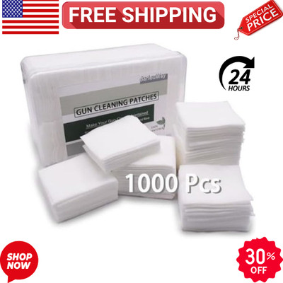 1000PCS Gun Cleaning Patches for Firearms, Highly Absorbent Gun Cleaning Clot..
