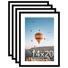 Jcjmy Picture Frame Set Of 4 11X17 Mat Display Photo 11X17 Mat Or 14 X 20