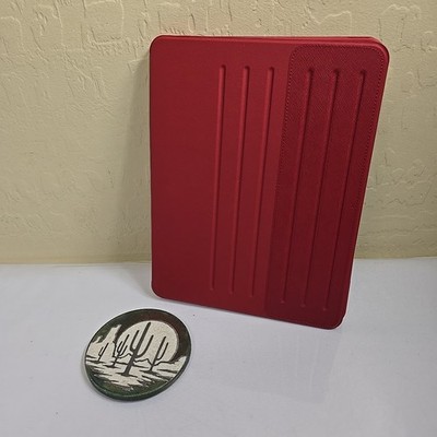 WESOROL Case for iPad Pro 13'' M4 (2024 7th Gen) Shockproof Strap Stand Red Black