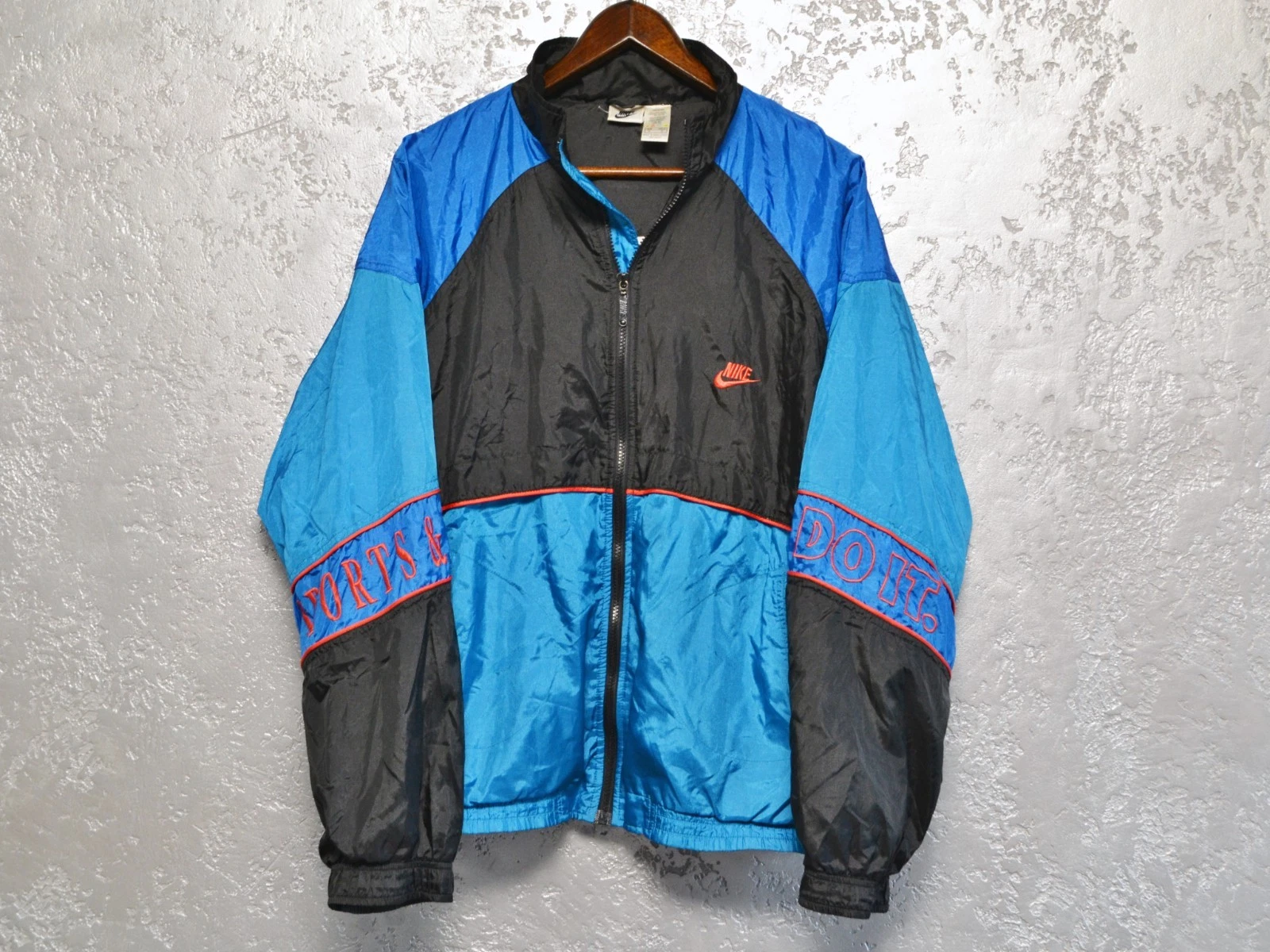 NIKE Y2K Vintage Men's Windbreaker Lightweight Jacket Multicolor Size XL