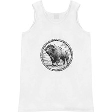 'American Male Buffalo Portrait' Adult Vest / Tank Top AV052799