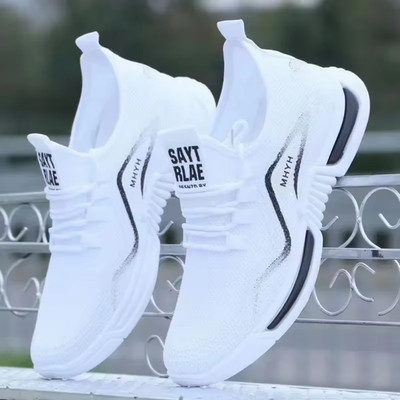 Men Shoes Slip on Fashion Sneakers Male Sport Running Shoes Breathable Gym Train