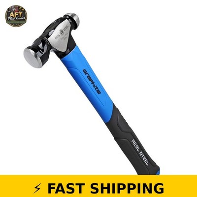 Real Steel 16oz Ball Peen Hammer - Forged Steel Head, Comfortable Grip