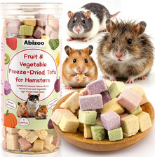 Hamster & Rat Healthy Treats, Crispy Snacks Fruit and Vegetable Mix for Dwarf Ha