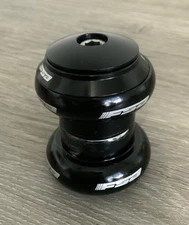 FSA HEADSET ONE INCH THREADLESS BLACK STEM CAP SEALED BEARINGS 26.4 CROWN RACE