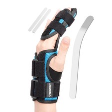 2 Finger Splint for Trigger Finger, Broken Fingers, Knuckle Sprains - Double ...