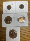 5 Uncirculated Wheat Pennies Assorted Dates