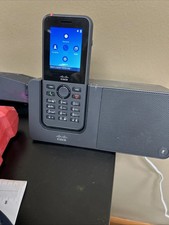 CISCO CP-8821 Wireless IP VoIP Phone w/ BATTERY W DOCK CP-DSKCH-8821 w/ ADAPTER