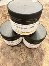 Lot 3 BEYOND RAW Creatine HCl Powder 240g 120 Servings Lab Grade Muscle Strength