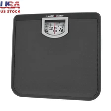 Compact Dial Bathroom Scale 330lb Capacity Easy Read Non-Slip Metal Platform New
