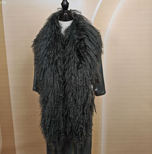 100 Real Mongolia Lamb Fur Scarf /fur Collar/ Fur Neck Wrap/ Women Cape
