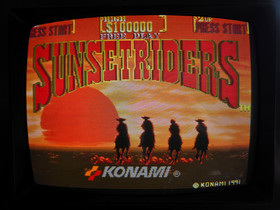 Sunset Riders PCB - サンセットライダーズ - Arcade Konami 1991
