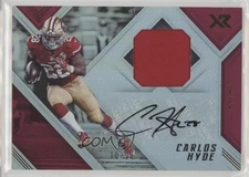 2017 Panini XR Auto Swatches /20 Carlos Hyde #AS-CH Auto