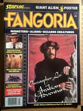 FANGORIA #3 Christopher Lee Cover W/ Alien Poster Dec 1979 Starlog Monsters